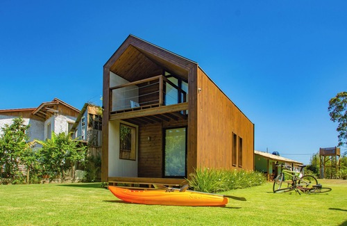 Imbituba Chalet De Esquí | IbiraCottage Casa Verde em frente a Lagoa RS5981