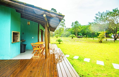 Imbituba Chalet De Esquí | IbiraCottage Casa Verde em frente a Lagoa RS5981