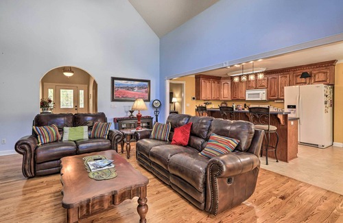 Hawkinsville Casa | Idyllic Hawkinsville Retreat: Large Fire Pit!