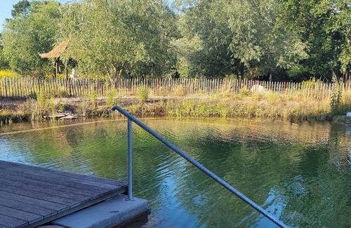 Liepe Apartamento | Idyllic vacation apartment in the middle of nature, swimming pond, sauna, bird tours