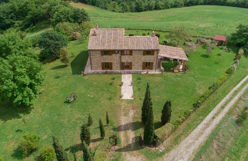 Acquapendente Casa | Il Casale con tre viste, una vista panorámica de 360 ​​° con vista al paisaje rural