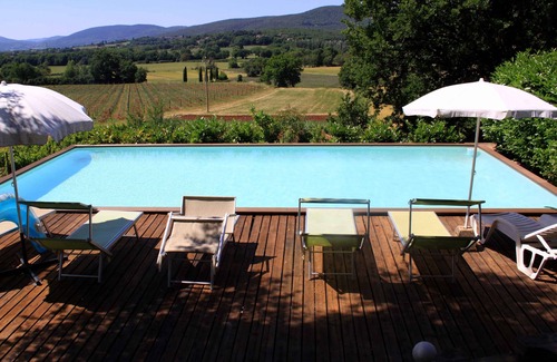 Sovicille Cabaña | Cerca de Siena, hermosa casa rural para 2-4 personas, con jardín y piscina
