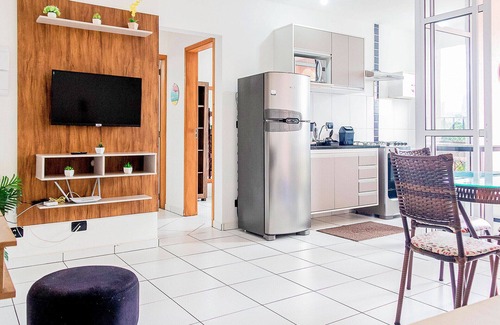 Centro Apartamento | Incrível Apto com piscina e churrasq em Ubatuba/SP