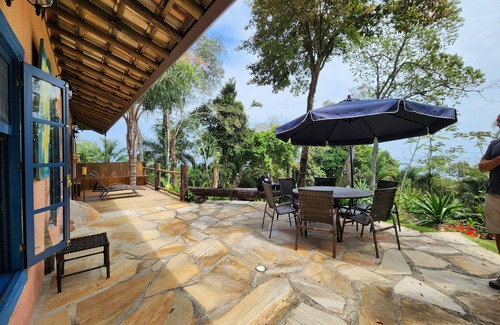 Praia de Taubate Casa | Incrível Bangalô com Vista Para o mar em Meio a Natureza