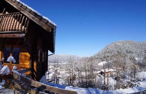 Dommartin-les-Remiremont Cabaña | Chalet indépendant -Gîte-Familiar-Bañera de hidromasaje-Vista a la Montana
