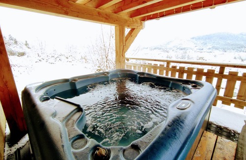 Dommartin-les-Remiremont Cabaña | Chalet indépendant -Gîte-Familiar-Bañera de hidromasaje-Vista a la Montana