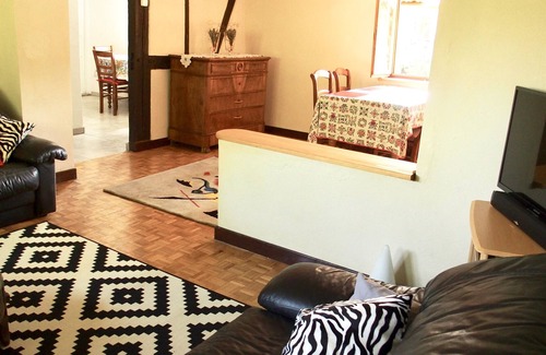 Schalkendorf Apartamento | Casa rural independiente de 45 m2 en una encantadora granja alsaciana con piscina y huerto