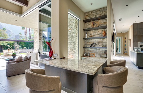 Indian Wells Villa | Indian Wells Country Club: Panoramic Mountain View / Pool with waterfall