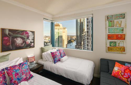 Brisbane Central Business District Apartamento | Indigescapes River Views Brisbane Sleeps 6 Includes Carpark