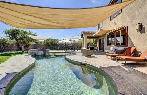 Bella Vida Cabaña | Indio Home w/ Pool & Hot Tub, 3 Mi to Coachella