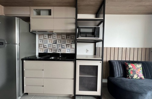 Pinheiros Casa | Industrial studio in the heart of Pinheiros with complete leisure area and pool with an awesome view
