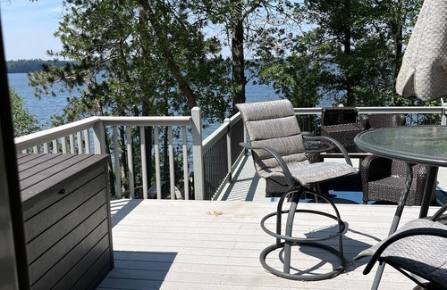 Webster Casa | Inviting 4BR/3Bath Home w/ hot tub on crystal clear Devil's Lake in Webster, WI