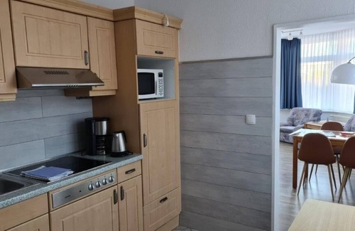 Baltrum Apartamento | Island apartment with terrace, stepless and central