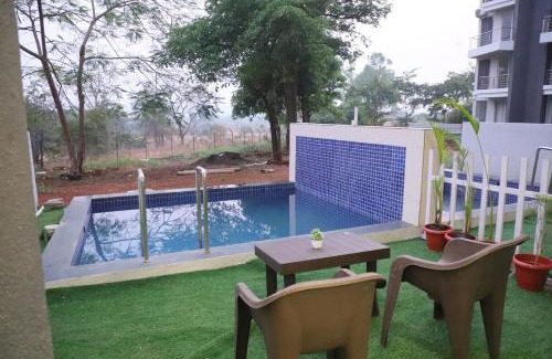 Karjat Apartamento | Ivy Bliss Studio with Private Pool, B 09, Karjat