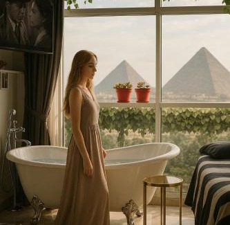 Al Haram Apartamento | Jacuzzi pyramids view