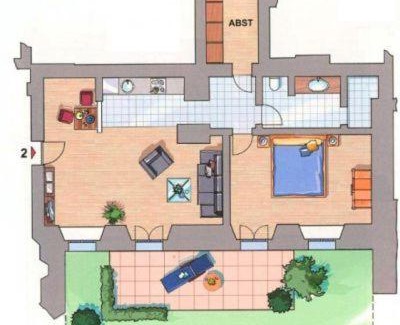Hohen Niendorf Apartamento | Jagdschloß zu Hohen Niendorf Fewo 2