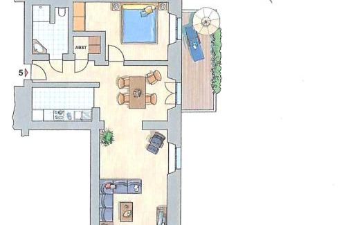 Hohen Niendorf Apartamento | Jagdschloß zu Hohen Niendorf Fewo 5