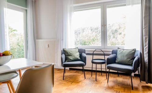 Dehrn Apartamento | janu-homes - 3 Zimmer Apartment - 7 Betten, Lahnblick vom Rheinberg