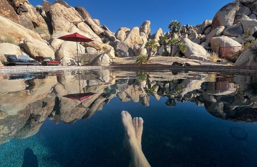 Panorama Heights Casa | Romántica de estilo europeo en Villa de Límites de Joshua Tree Park