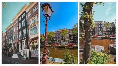 De Weteringschans Cama Y Desayuno | JoyJoyJoy the Black Beauty ecolicious studio in a canal house with French balcony with view on the canals