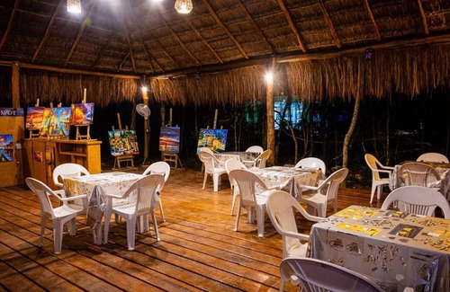 Akumal Cabina | Jungle Cabana with 2 beds, AC, and private Hot Tub.