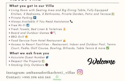 Kachreti Villa | Kachreti Ambassadori Golf Resort, Villa 8