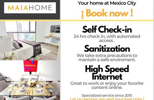 Escandon Apartamento | Kahlo MaiaHome- Beautiful Apartment steps from Condesa - 4 Beds - Parking