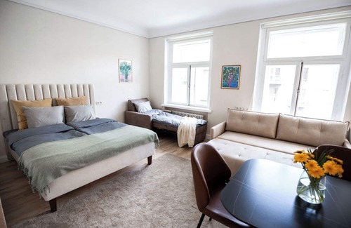 Old Town Apartamento | tARTuStays artist Kairo designed apartment with WiFi and AC in fabulous Tartu