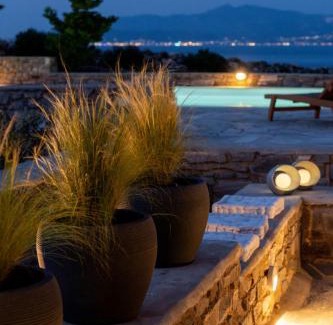 Chrissi Akti Villa | Kallirroe Deluxe Villa with Sea View and Pool