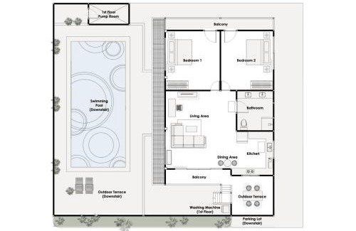 Kamala Apartamento | Kamala - Chonlada Holiday Home 2 BR Residence