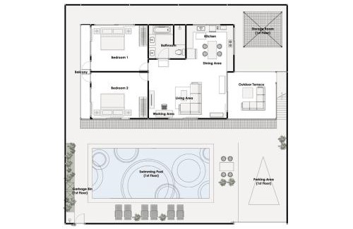 Kamala Apartamento | Kamala Fantasy - 2 BR Pool View Apartment - Kamala Beach