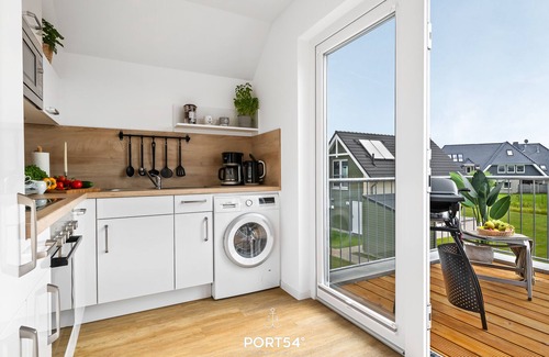 Busum Apartamento | Karlsson Büsum: fireplace, infrared cabin, close to the beach and the North Sea, balcony