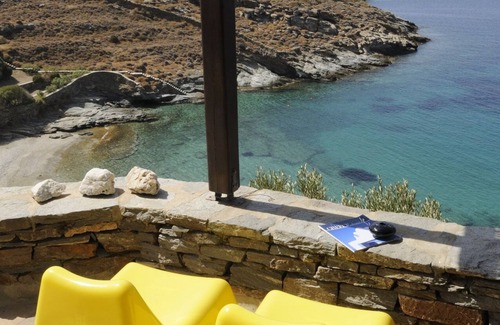 Pisses Apartamento | Kea Cyclades, frente a la playa, tranquilo, aislado, lujoso apartamento en playa privada