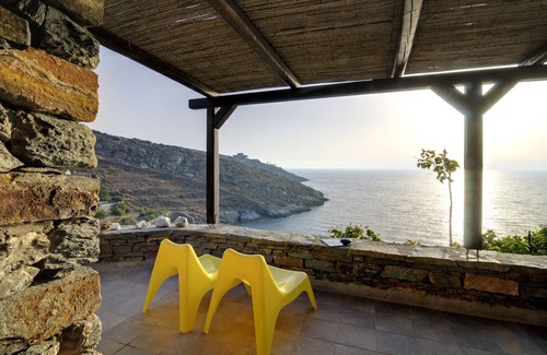 Pisses Apartamento | Kea Cyclades, frente a la playa, tranquilo, aislado, lujoso apartamento en playa privada