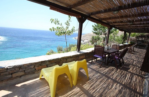 Pisses Apartamento | Kea Cyclades, frente a la playa, tranquilo, aislado, lujoso apartamento en playa privada