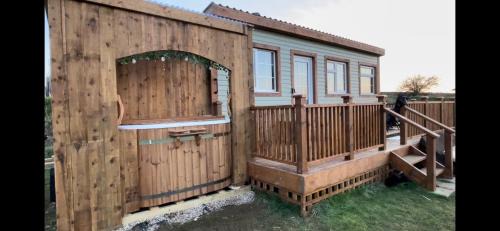 Great Fryup Dale Chalet De Esquí | Keepers Shepherd hut with Hot Tub