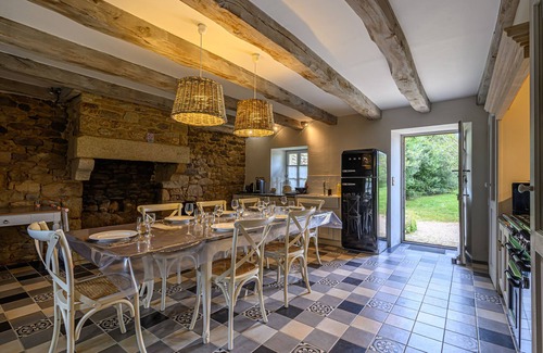 Pluvigner Casa | KERJOSEPH encantador longère cerca de Auray, Carnac y Erdeven, piscina climatizada