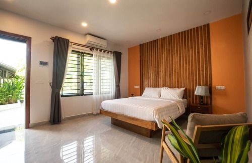 Siem Reap Cama Y Desayuno | Habitación familiar Khmer Model