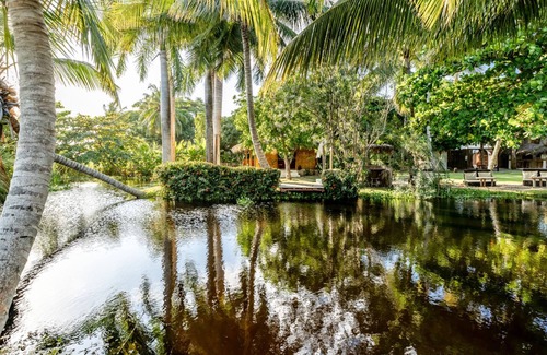 Cabarete Villa | Kibayo Lagoon Villa With Palm Tree Garden Lagoon