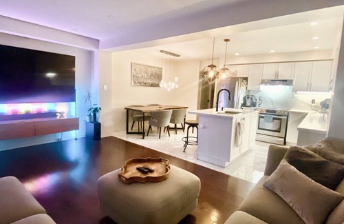 Bradford Casa | Kick back and relax in this calm, stylish space