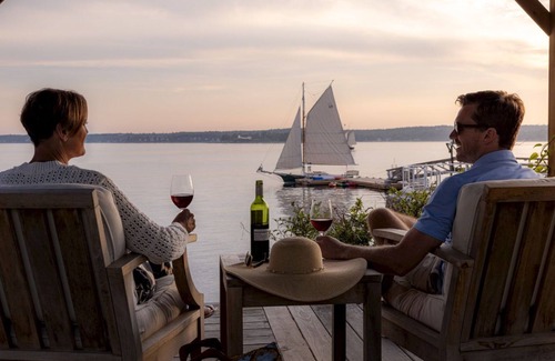 Boothbay Harbor Apartamento | King Rm | Fireplace + Water View | No Hidden Fees