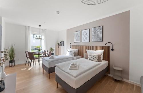 Halle Apartamento | kitchenroombed - Top City-Lage I nahe Hbf I bis 5P I Aufzug I Tiefgarage I Terrasse