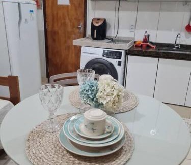 Vila Regina Apartamento | Kitnet 105 central com lavadora tv smart e ar condicionado
