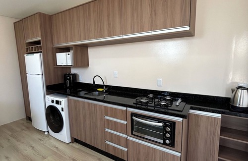 Sao Rafael Apartamento | Kitnet Mobiliada 01 - Com 1 Cama de Casal, 2 Camas de Solteiro e 1 Sofá Cama