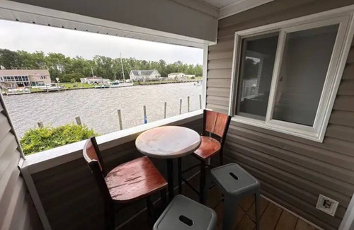Coinjock Casa | Knot Three- Balcony View of ICW- Dog Friendly!