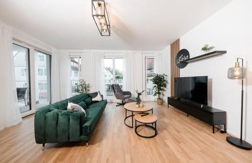 Boeblingen Apartamento | koCASA-Apartments 01, City-Center Böblingen, Stellplatz, Balkon, Waipu-Tv