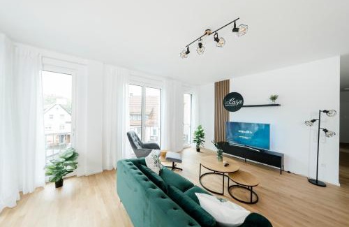 Boeblingen Apartamento | koCASA-Apartments 02, Design, City-Center Böblingen, Stellplatz, Balkon