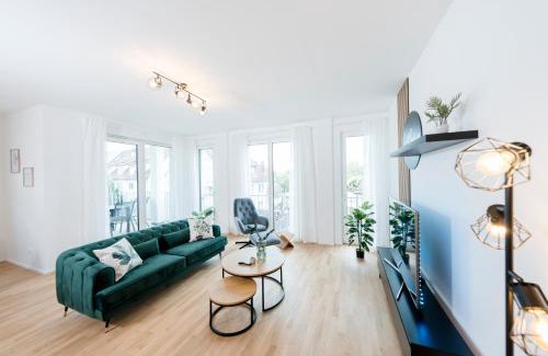 Boeblingen Apartamento | koCASA-Apartments 02, Design, City-Center Böblingen, Stellplatz, Balkon
