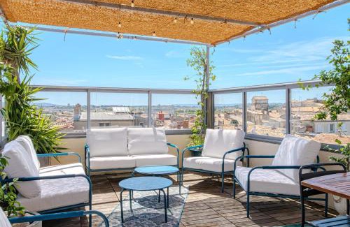 Montpellier City-Centre Apartamento | Là-Haut - Rooftop - Panorama sur la ville Parking