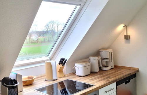 Syke Apartamento | Ländliche Ferienwohnung im Idyllischen Bauerngarten